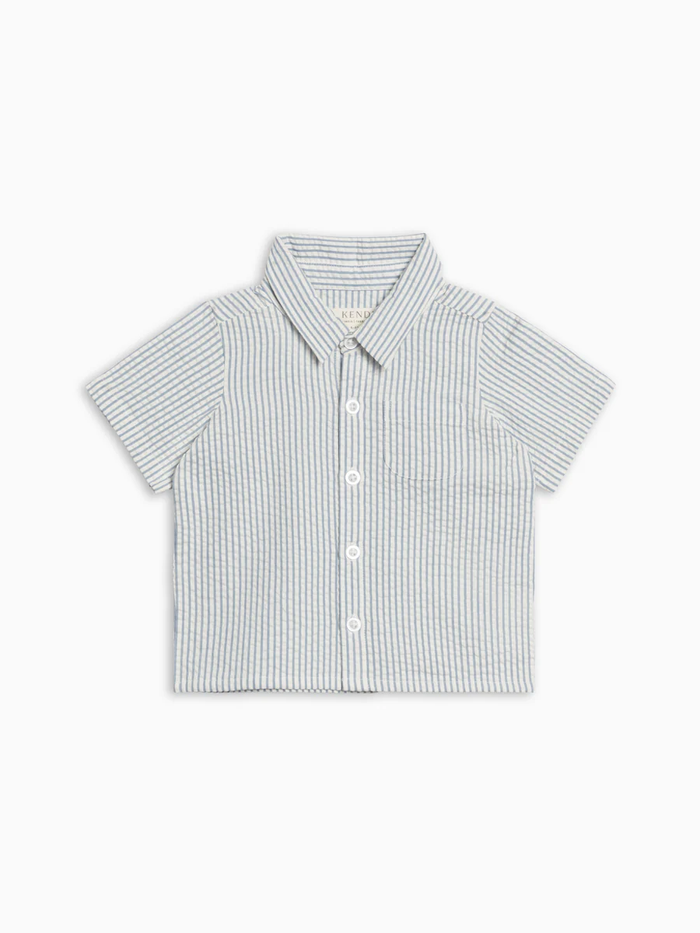 Shore Stripe Seersucker Button Down