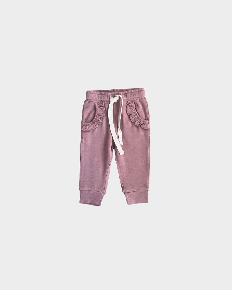 Burlwood Ruffle Joggers