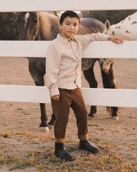 Saddle Pinstripe Walker Shirt