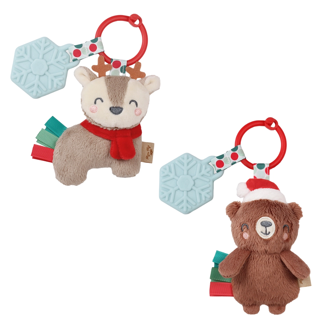 Holiday Bear Itzy Pal Teether