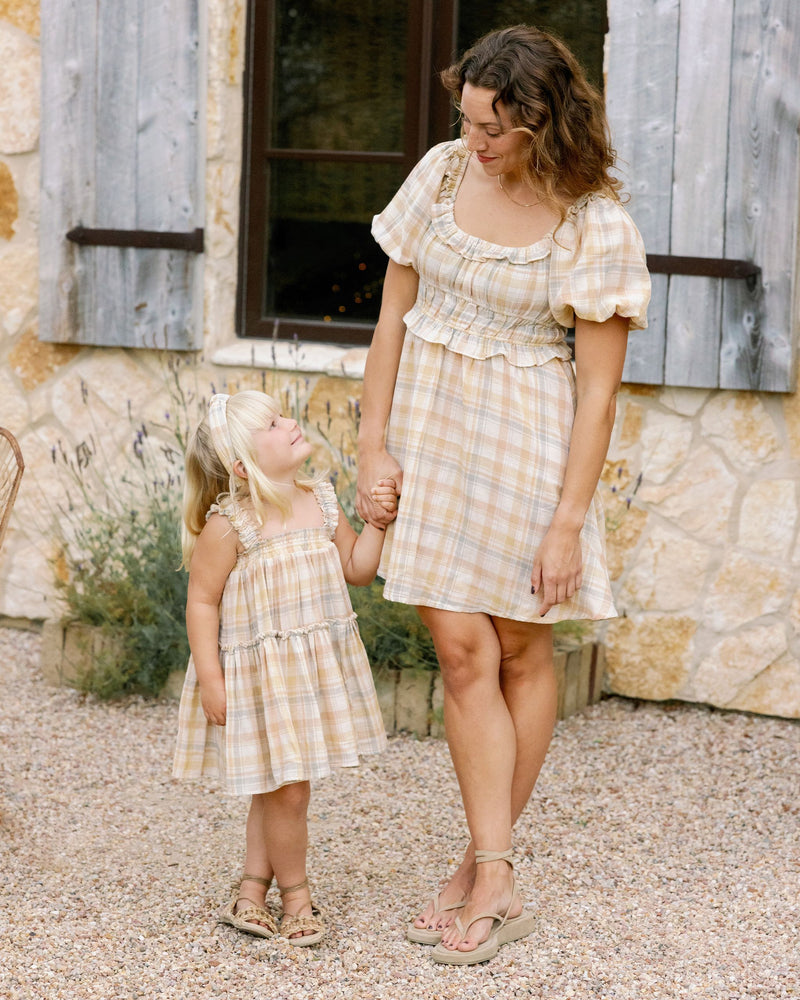 Pastel Plaid Knotted Headband