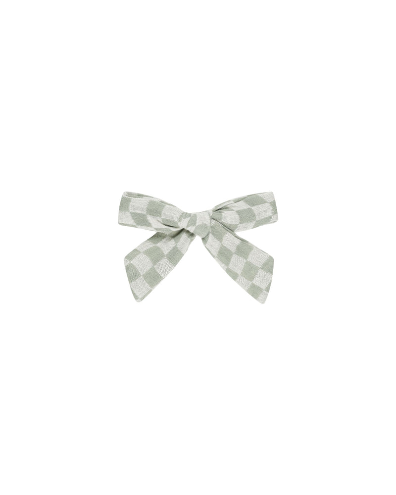 Sage Check Bow