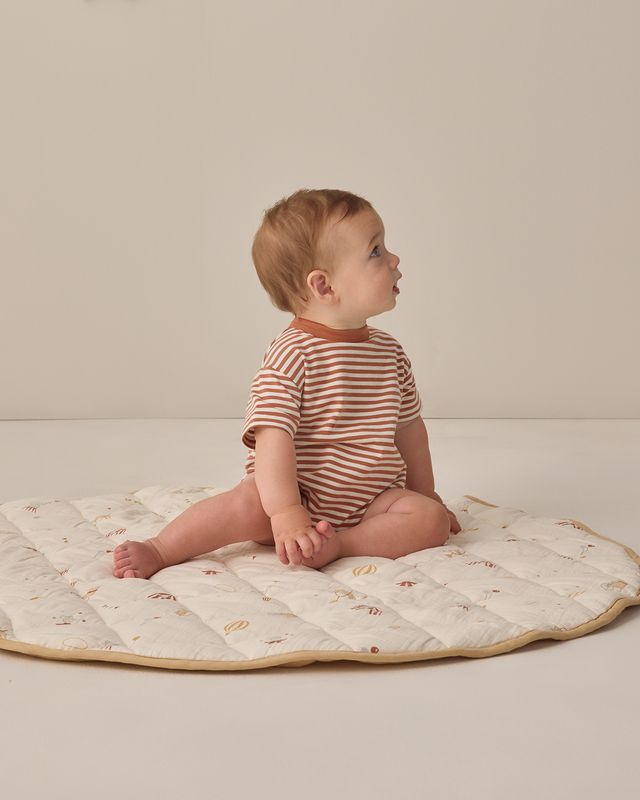 Poppy Stripe Relaxed Bubble Romper