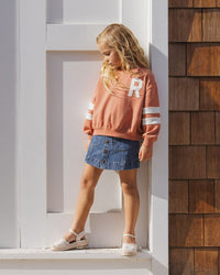 Navy Denver Mini Skirt