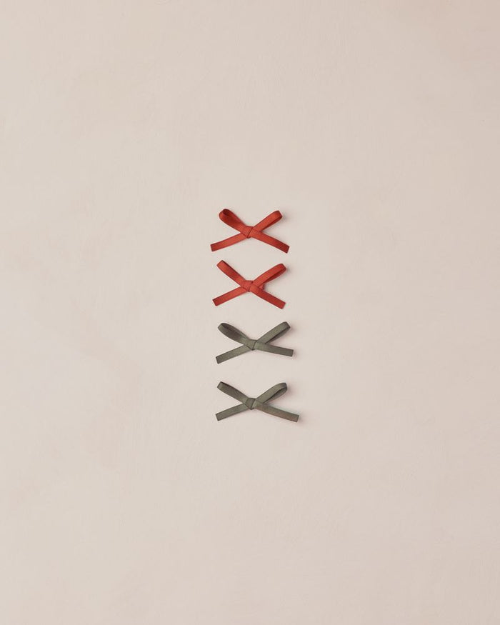 Ruby + Pine Mini Velvet Clips