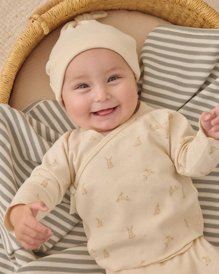 Ivory Knotted Baby Hat