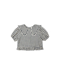 Navy Check Prairie Blouse