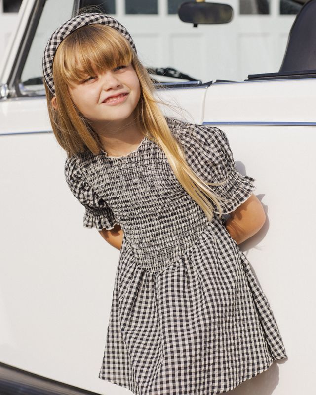 Black Check Louise Dress