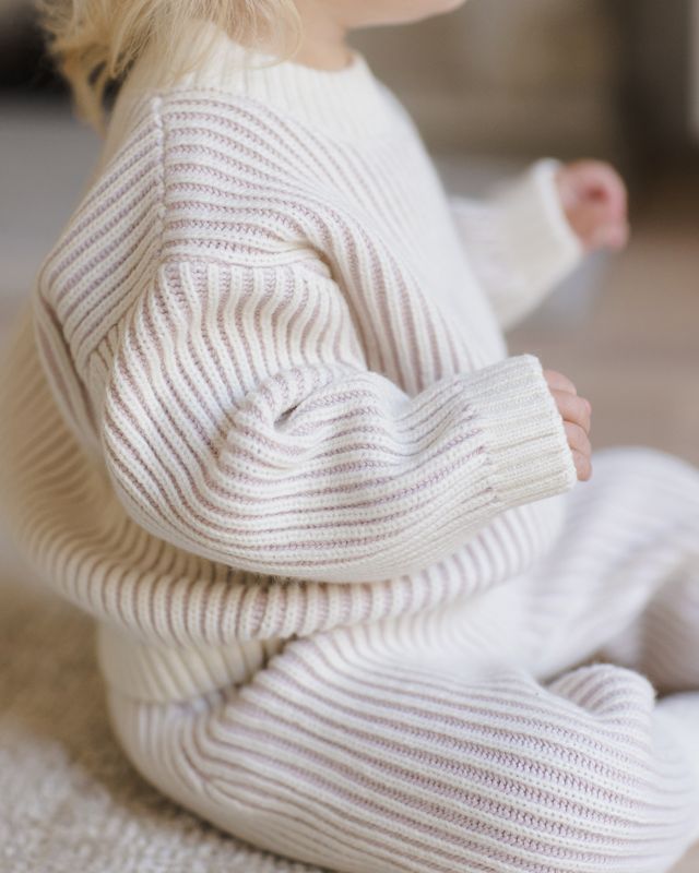 Lilac Relaxed Knit Sweater