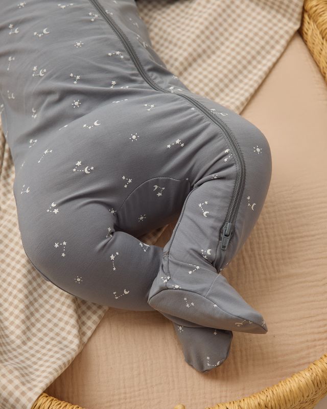 Starlight Bamboo Zip Footie