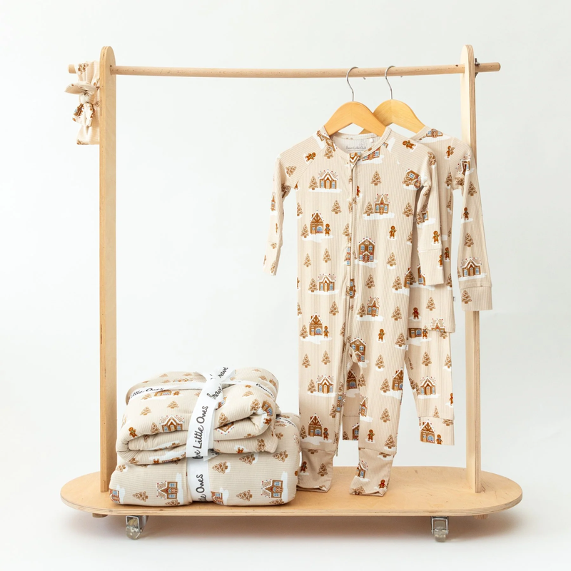 Gingerbread Zip Romper