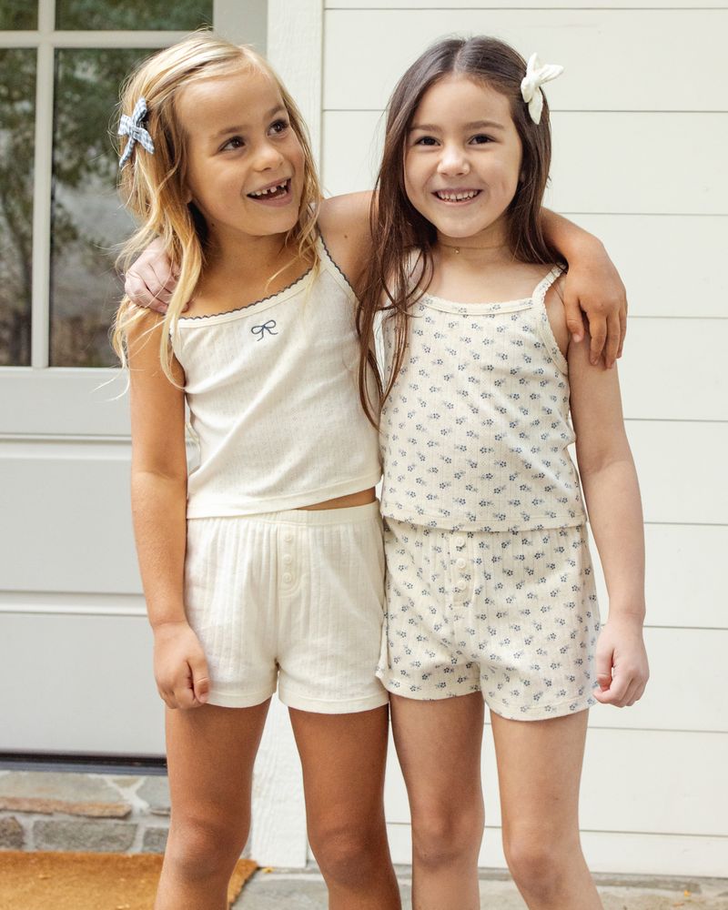 Bow Pointelle Lounge Set