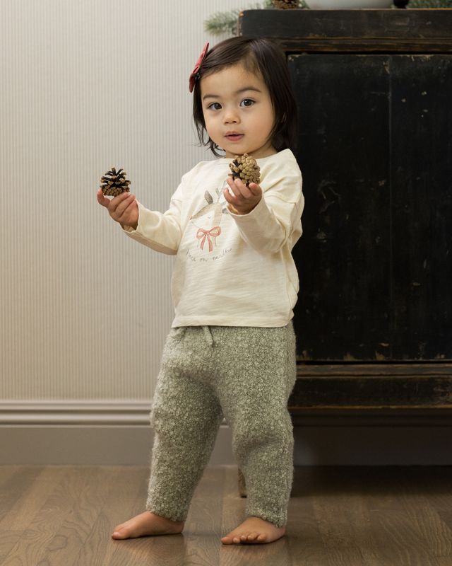 Pistachio Boucle Knit Pant