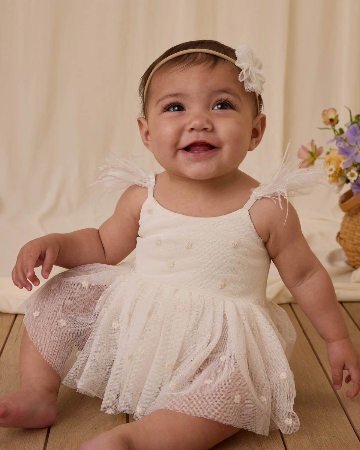 Ivory Poppy Tutu Dress