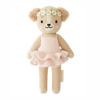 Evelyn the Golden Knitted Doll