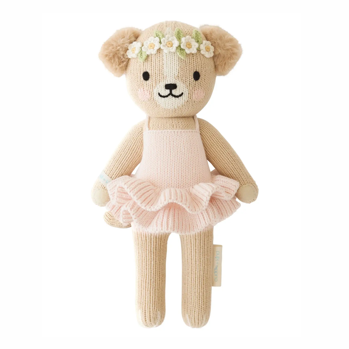 Evelyn the Golden Knitted Doll