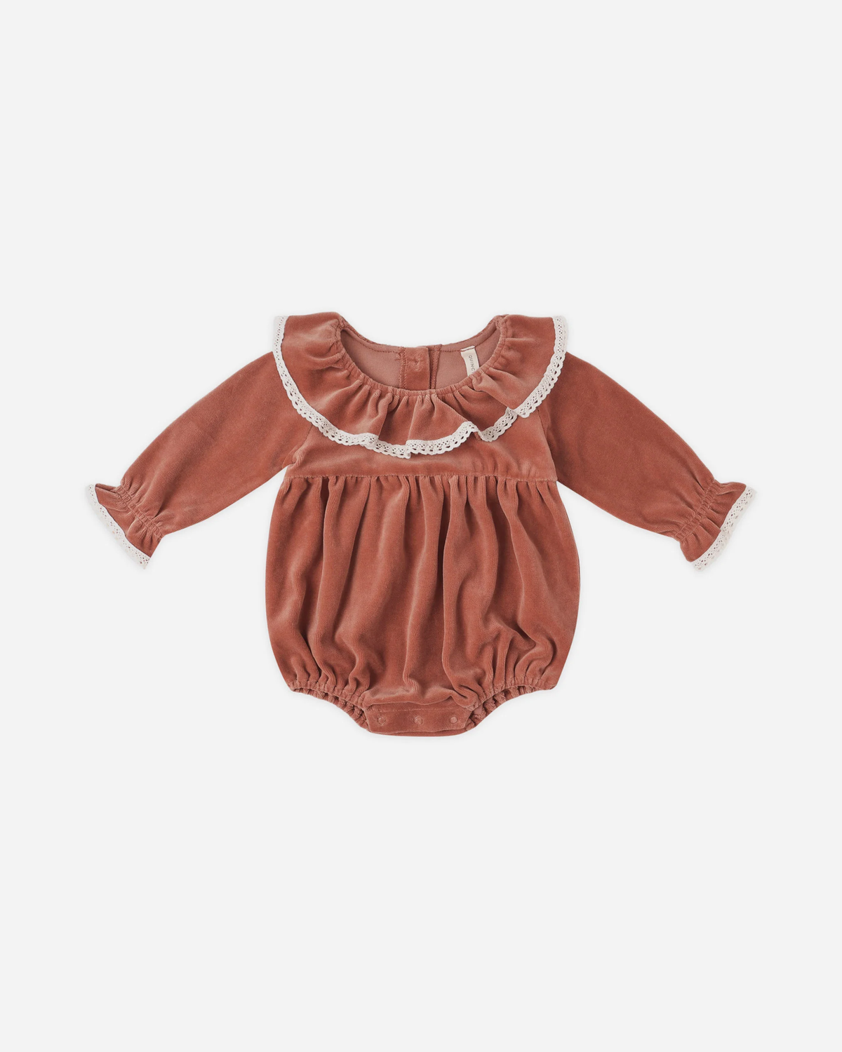 Cranberry Velour Romper