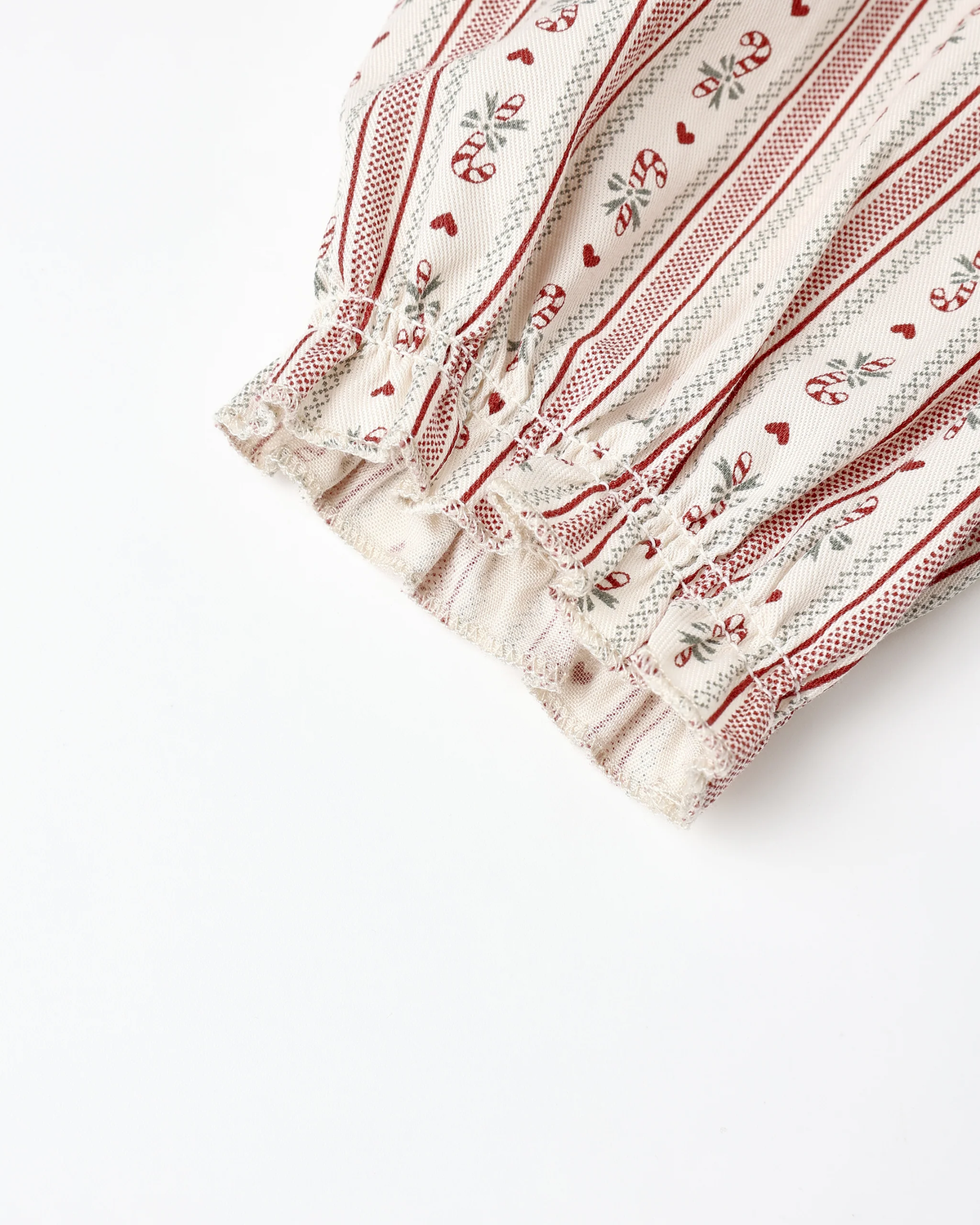 Candy Cane Stripe Ruffle Pajamas