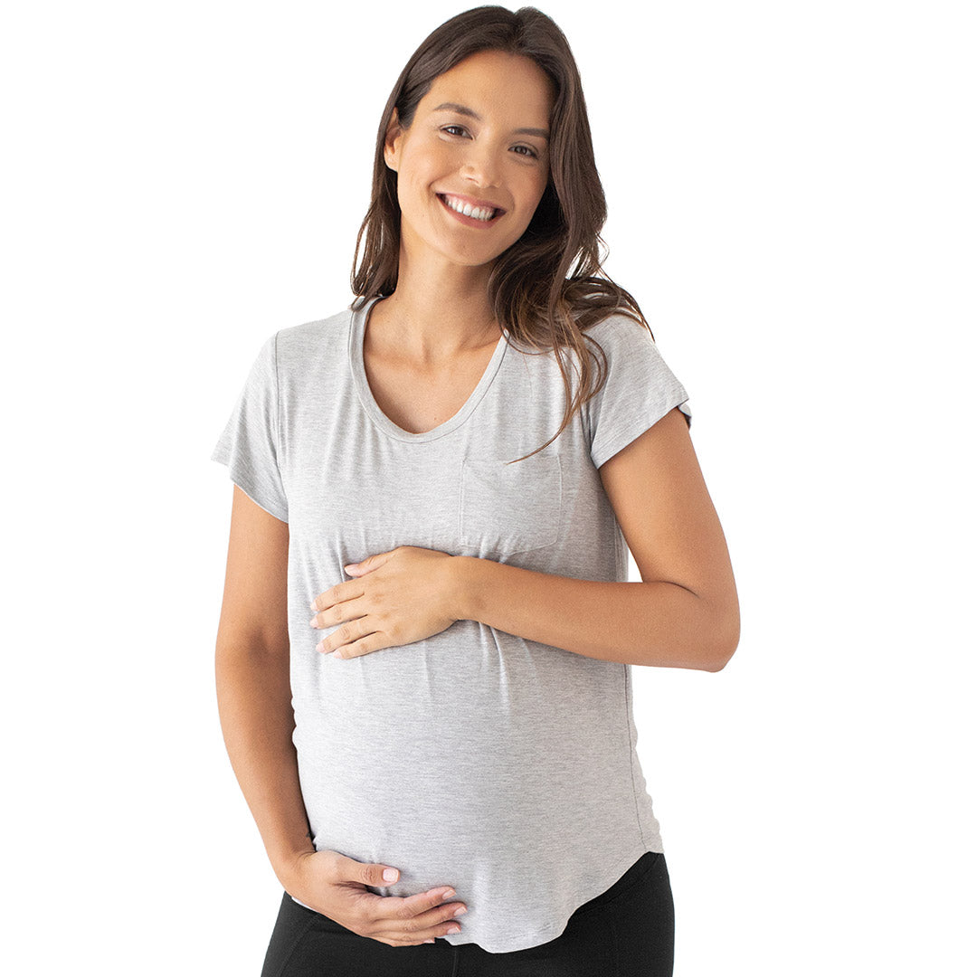 Heather Grey Everyday Maternity & Nursing T-shirt