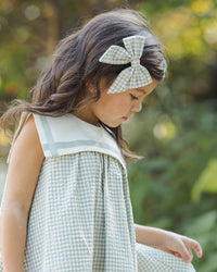 Eucalyptus Check Daisy Dress