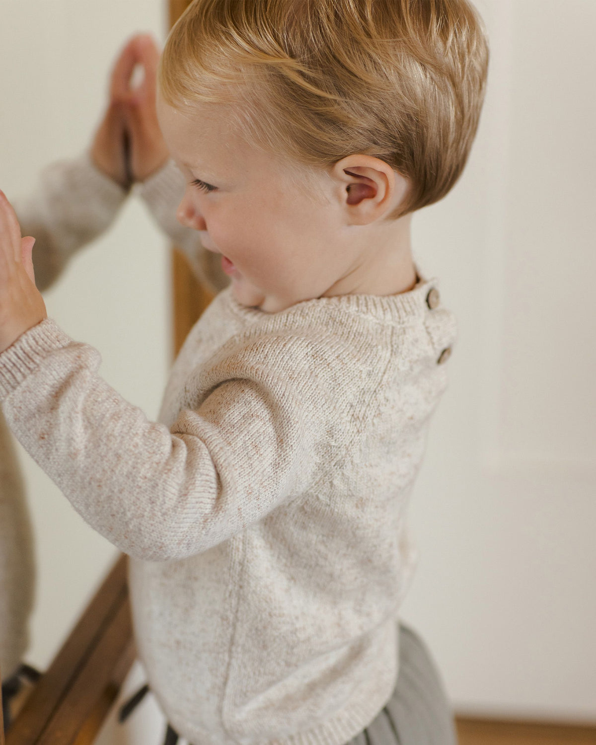 Speckled Natural Knit Sweater