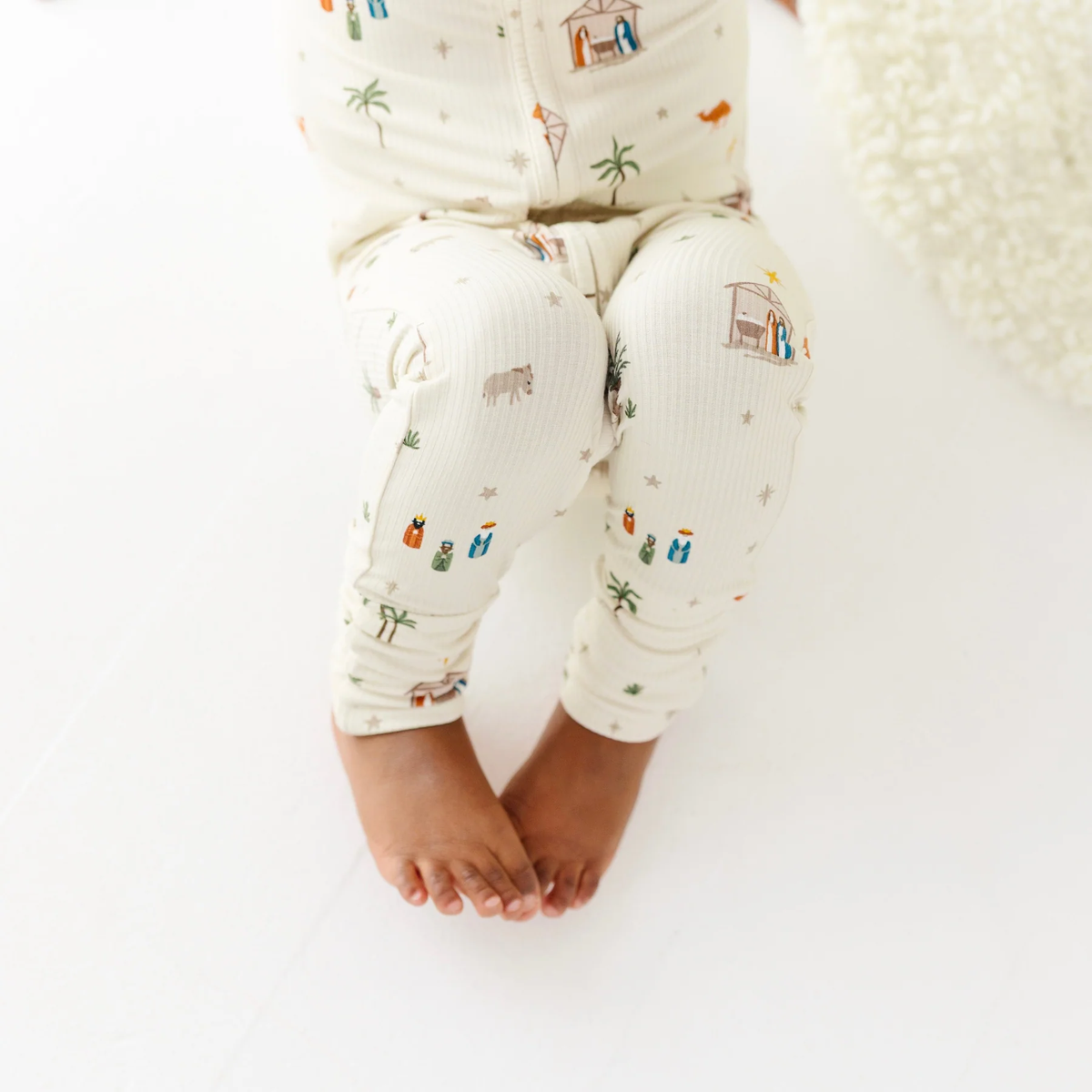 Nativity Bamboo Zip Romper