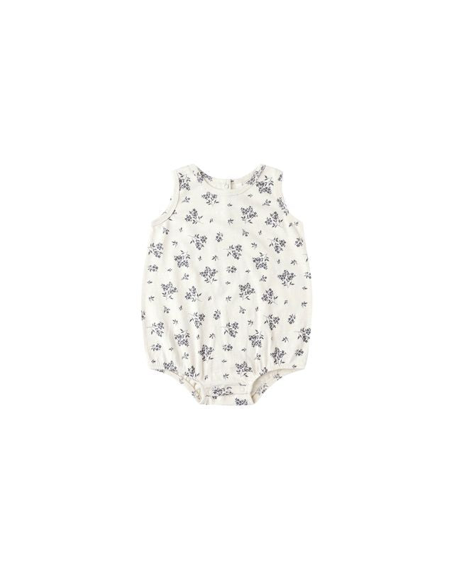 Blue Floral Bubble Onesie