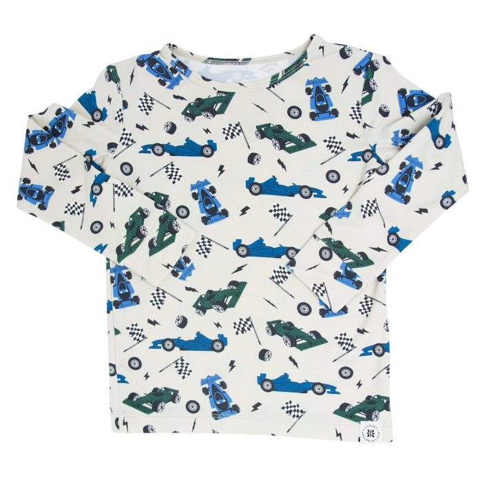 Race Cars Bamboo Pajama Set