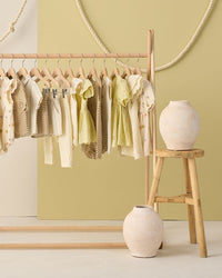 Sea Stripe Collared Short Sleeve Shirt