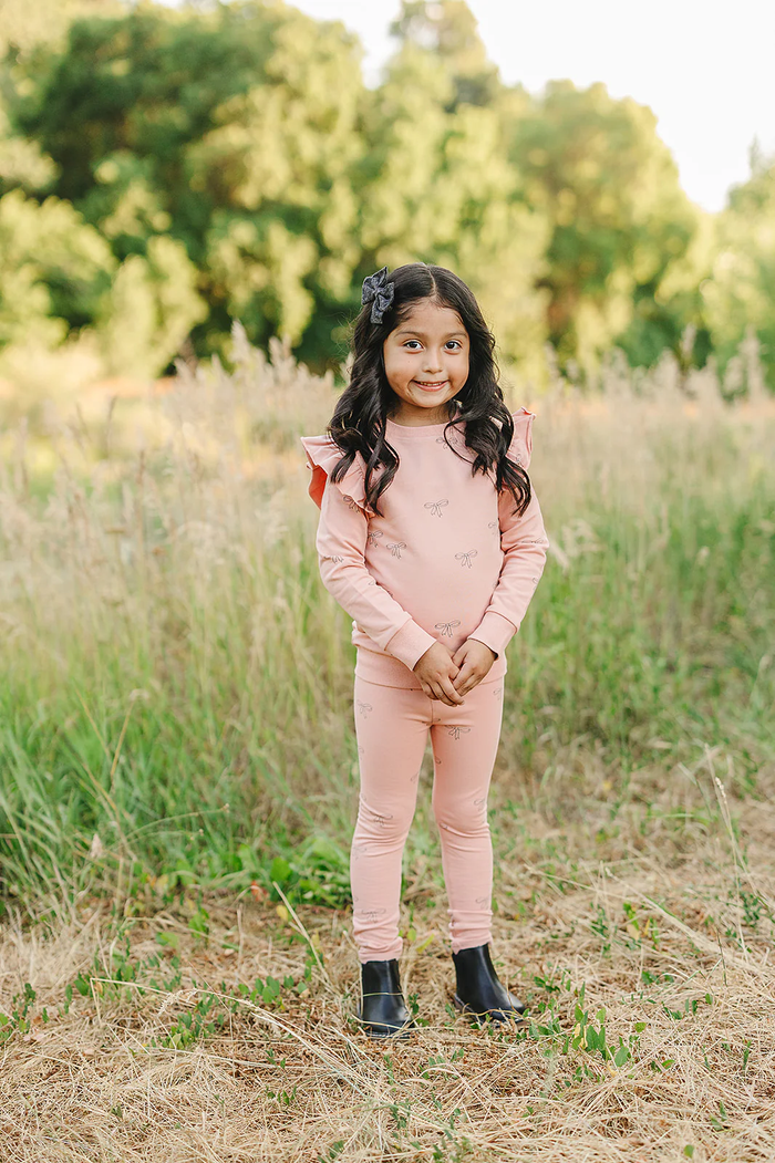 Pink Ribbon Ruffle Ruffle Set