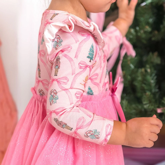 Nutcracker Long Sleeve Tutu Dress