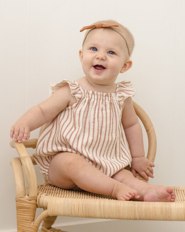 Vintage Stripe Bonnie Romper