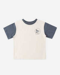 Children's t-shirt with a logo on a white background