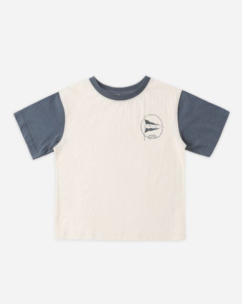 Children's t-shirt with a logo on a white background