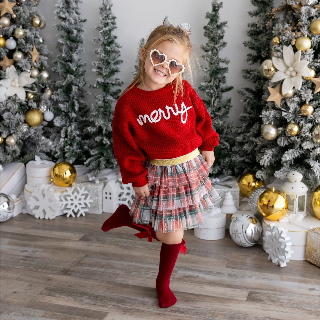 Holiday Plaid Tutu Skirt