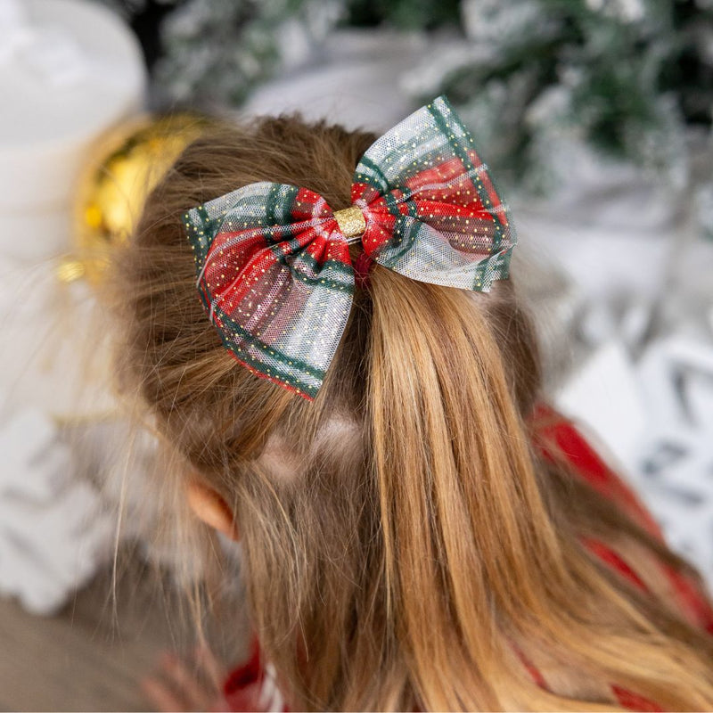 Holiday Plaid Bow