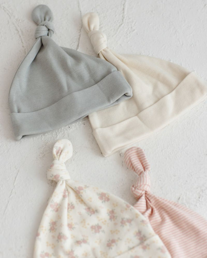 Sage Knotted Baby Hat