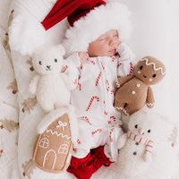 Candy Cane Baby Snowman