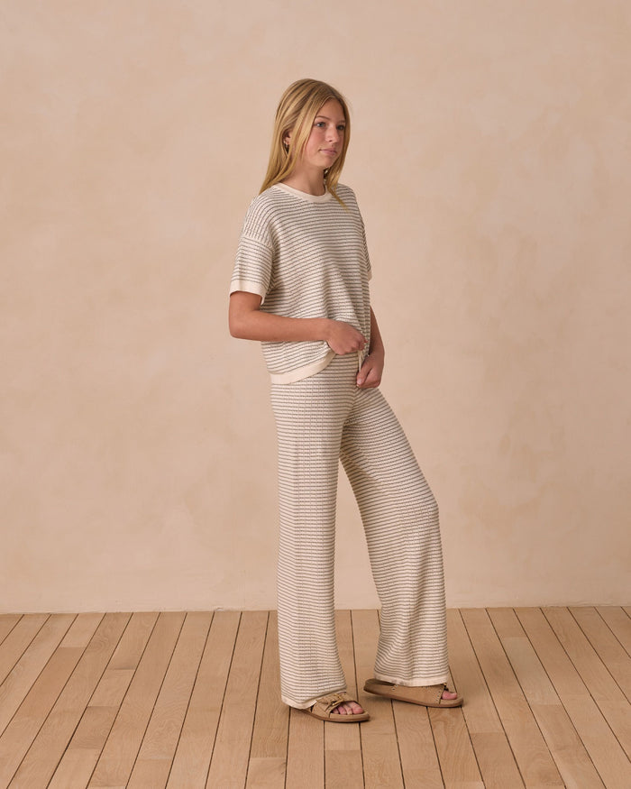 Sage Stripe Wide Leg Pant