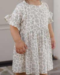 Blue Floral Bamboo Babydoll Dress