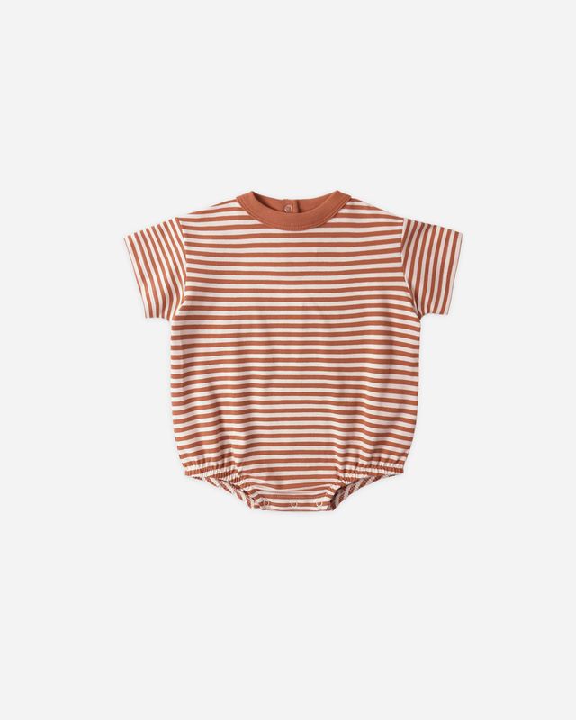 Poppy Stripe Relaxed Bubble Romper