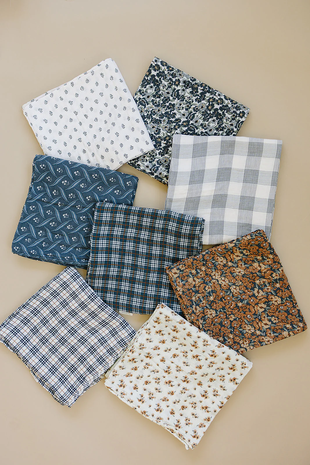 Vintage Plaid Burp Cloth