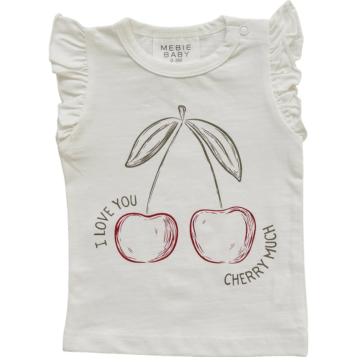 Cherry Ruffle Tee