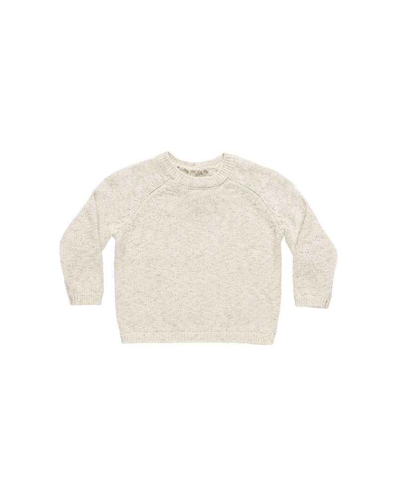 Speckled Natural Knit Sweater