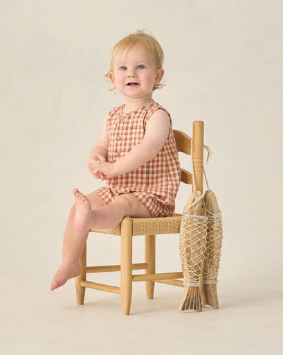 Poppy Gingham Mavrick Romper
