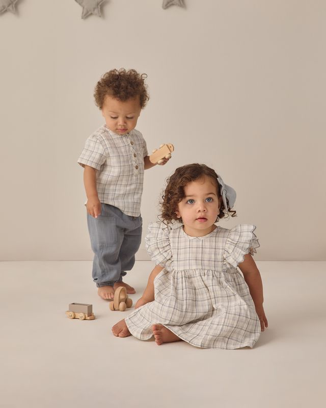 Blue Plaid Alina Dress