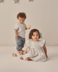 Blue Plaid Alina Dress
