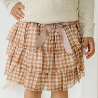 Gingham Tulle Tiered Tutu