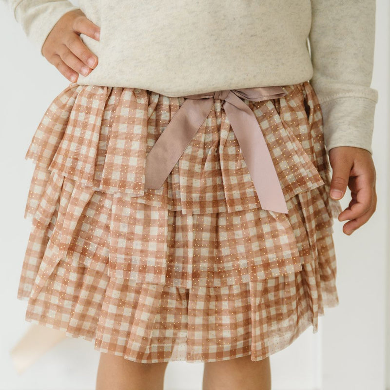 Gingham Tulle Tiered Tutu