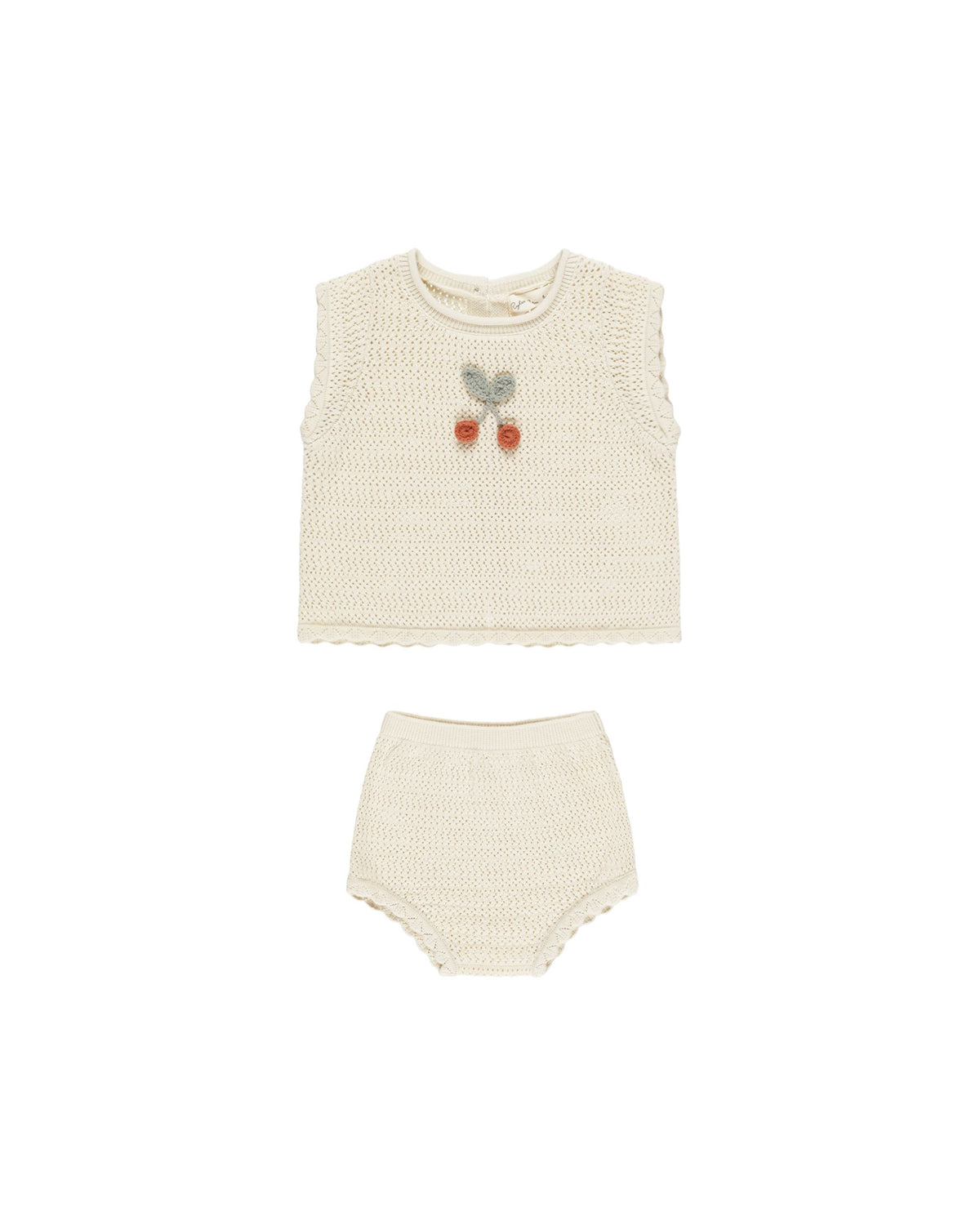 Cherry Knit Baby Set